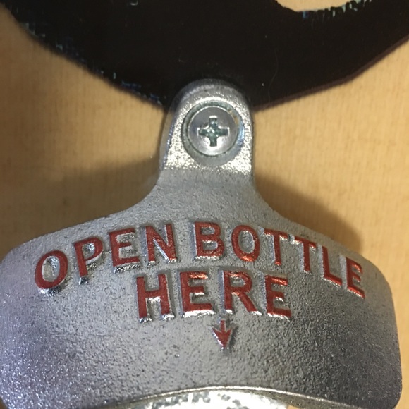 Nautical Anchor Wall Bottle Opener Wood & Metal Sweet Art Attack Made USA NWOT - Picture 3 of 8